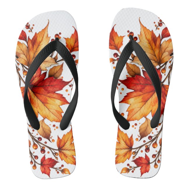 Blätter fallen flip flops (Fußbett)