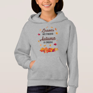 Blätter fallen Herbst nennt Hoodie