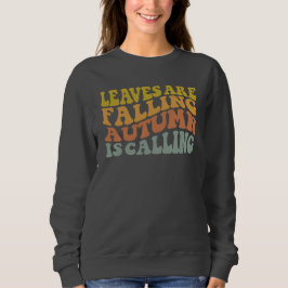 Blätter fallen Herbst nennt Sweatshirt