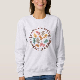 Blätter fallen Herbst nennt Sweatshirt