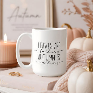 Blätter fallen, Herbst ruft - Herbst-Tasse Kaffeetasse