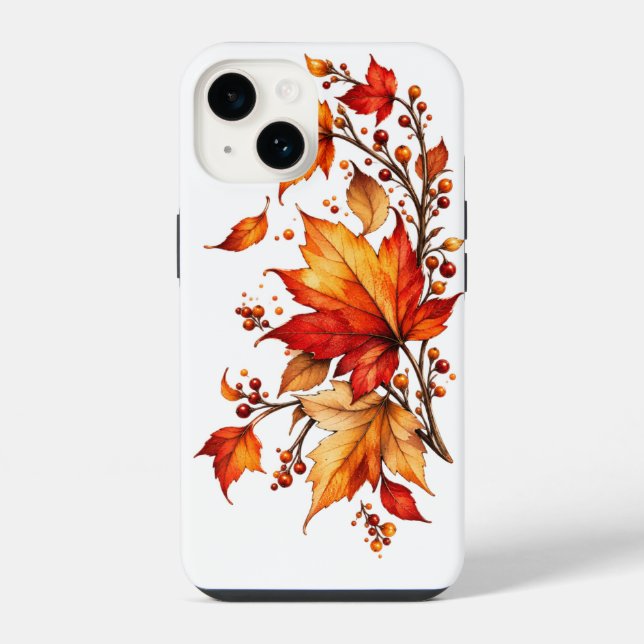 Blätter fallen iPhone hülle (Rückseite)