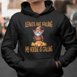 Blätter fallen mir in die Hoodie und rufen zu Gnom