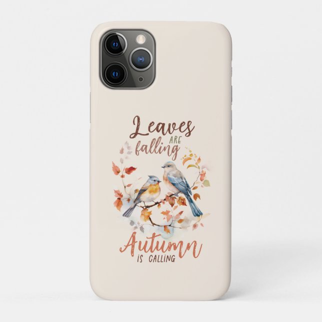 Blätter fallen - Whimsical Fall Birds & Foliage Case-Mate iPhone Hülle (Rückseite)