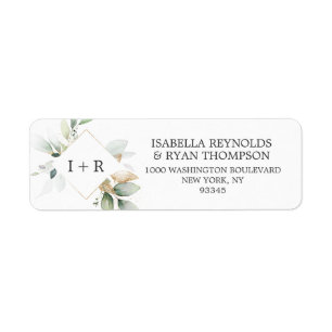 Blätter Foliage Gold Watercolor WEDD Return