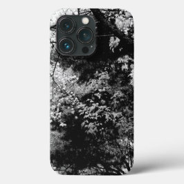 Blätter Foliage Muster Natur Schwarz-weiß Case-Mate iPhone Hülle