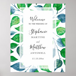 Blätter Foliage Wedding Poster
