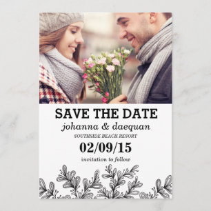 Blätter Foto Save the Date