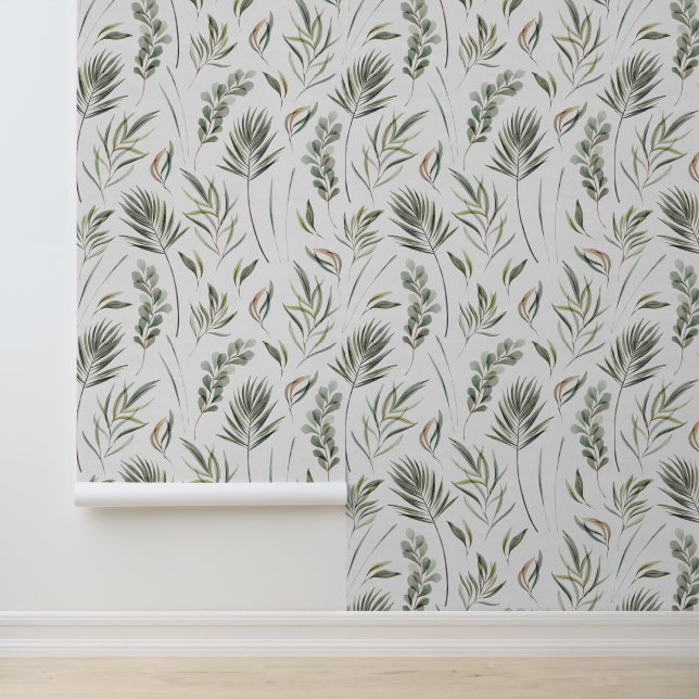 Blätter für Aquarellbilder Tapete (Anwendung)