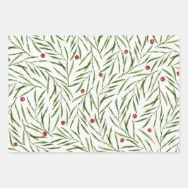 Blätter für Aquarellbilder und Berries Winter