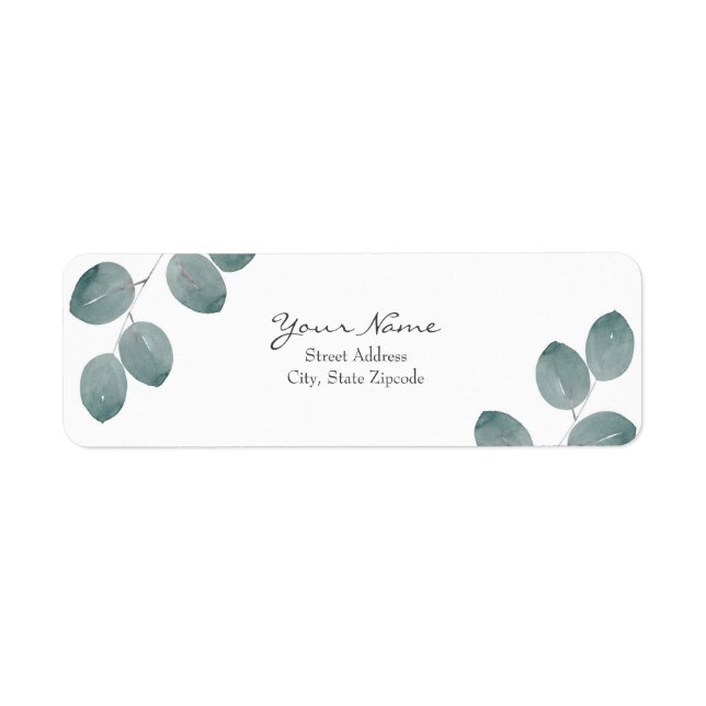 Blätter für Aquarellfarben-Silver-Dollar-Eukalyptu (Vorne)