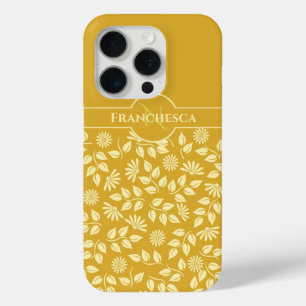 Blätter für benutzerdefinierte Monogrammnamen Dais Case-Mate iPhone Hülle