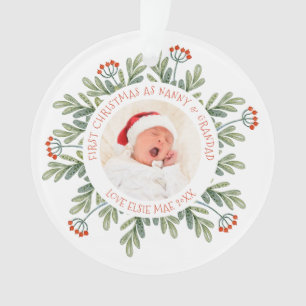 Blätter für das erste Weihnachtsnachtslied "Granda Ornament