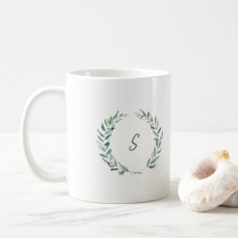 Blätter für den botanischen Olivenzweig Kaffeetasse