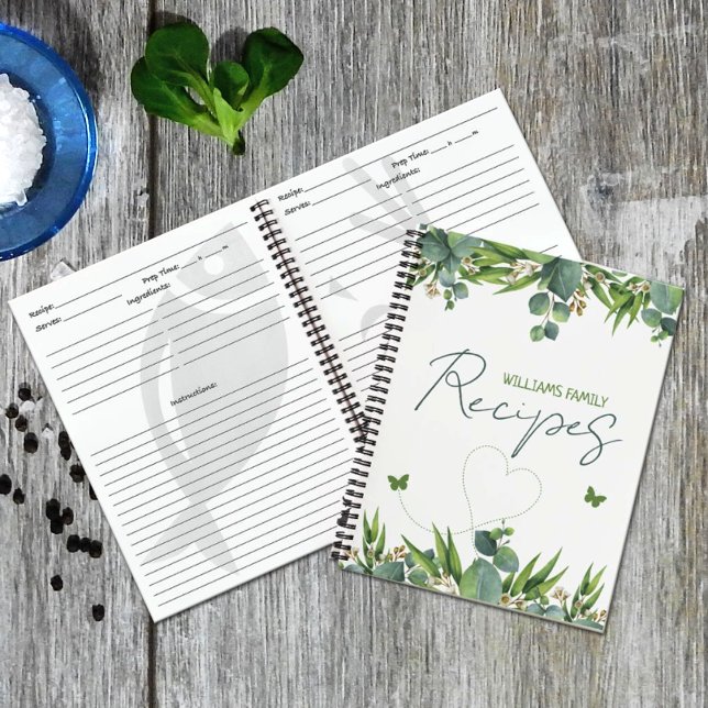 Blätter für die eigene Familie Wasserfarbe, Küche Notizbuch (Von Creator hochgeladen)