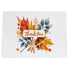 Blätter für die Farbe des Herbstes Große Geschenktüte