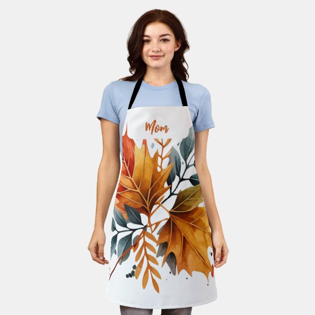 Blätter für die Farbe des Herbstes Schürze (Getragen)