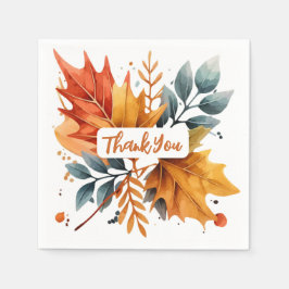 Blätter für die Farbe des Herbstes Serviette