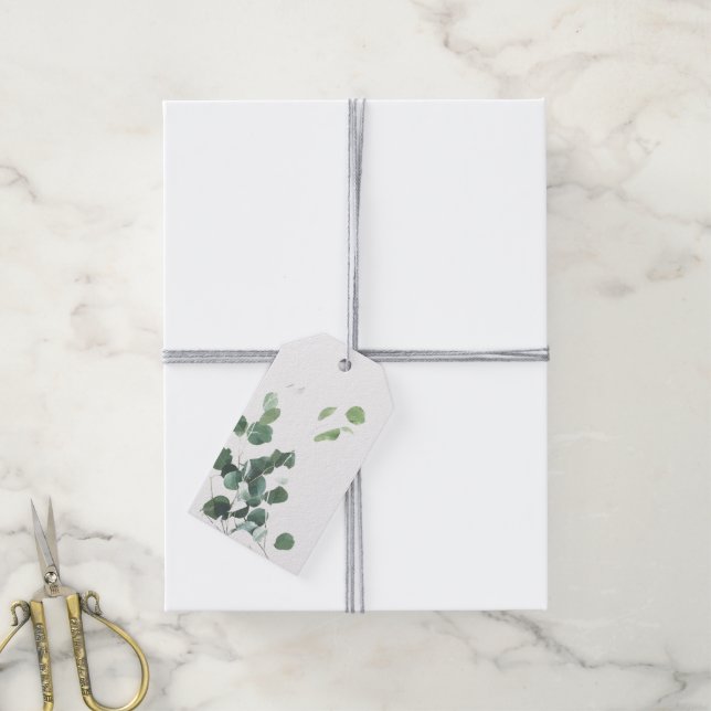 Blätter für die Gastgeschenk Hochzeit Geschenkanhänger (Mit Garn)