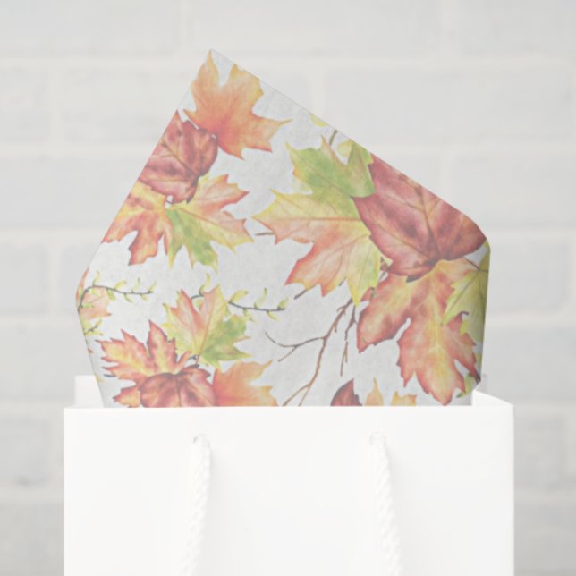 Blätter für die Herbstmapete Seidenpapier (Geschenktüte)
