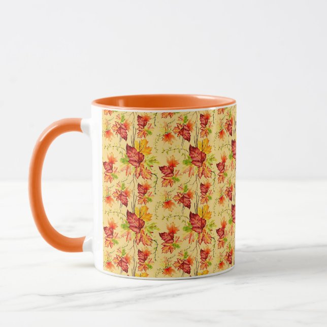 Blätter für die Herbstmappe Tasse (Links)