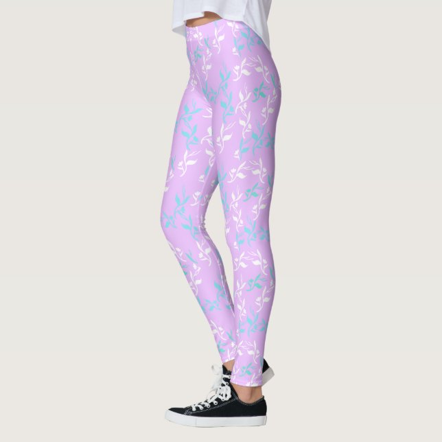 Blätter für Funky Pastel-Muster Leggings (Links)