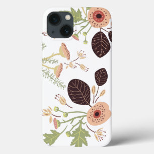 Blätter für grün gezogene Blume Case-Mate iPhone Hülle