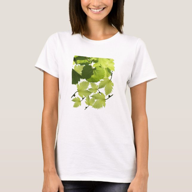 Blätter für grünen Weinbau T-Shirt (Vorderseite)