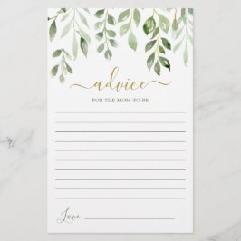 Blätter für Grünpflanzen Hinweise für die Mama