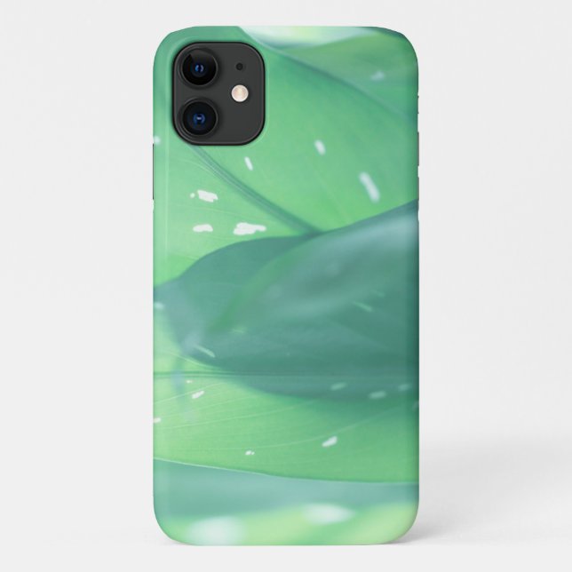 Blätter für hellgrüne Pflanze Nature iPhone 11 Fal Case-Mate iPhone Hülle (Rückseite)
