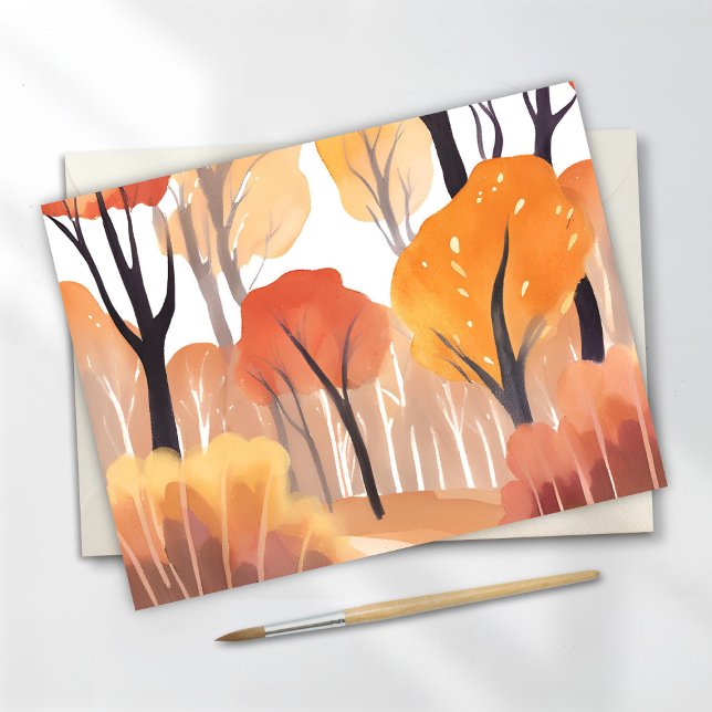 Blätter für Herbst-Foliage Forest Postkarte (Von Creator hochgeladen)