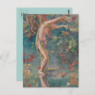 Blätter für Herbstauswertung Postkarte