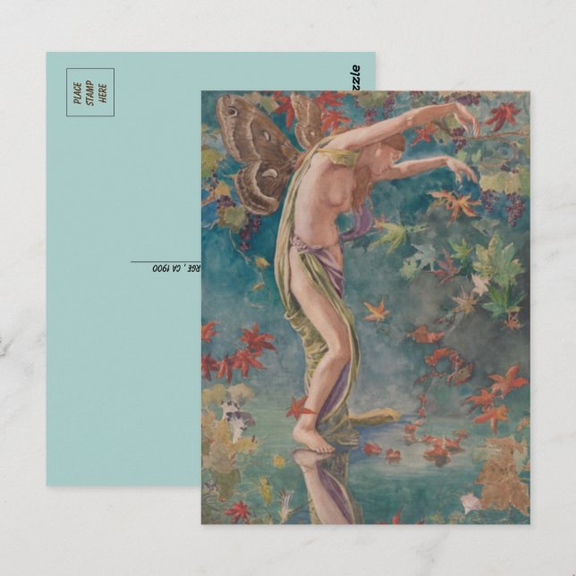 Blätter für Herbstauswertung Postkarte (Vorne/Hinten)