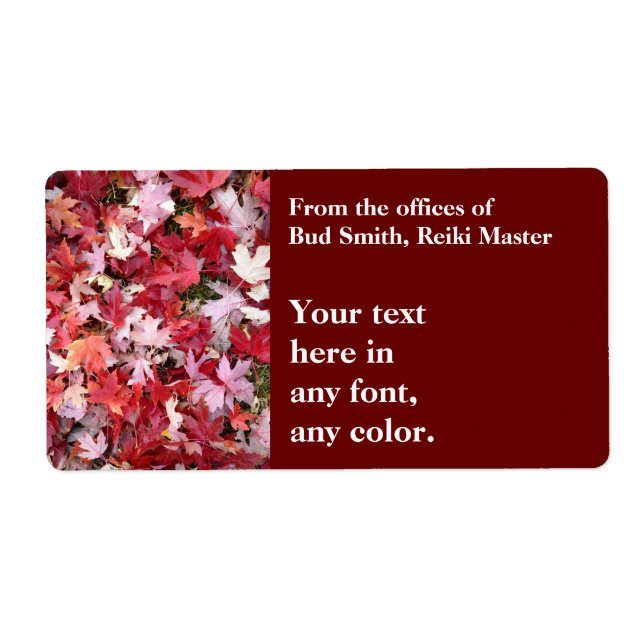 Blätter für Herbstfarben (Vorne)