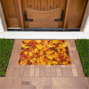 Blätter für Herbstmaple Fußmatte
