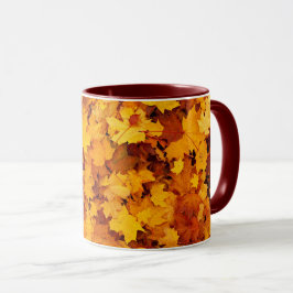 Blätter für Herbstmaple Tasse