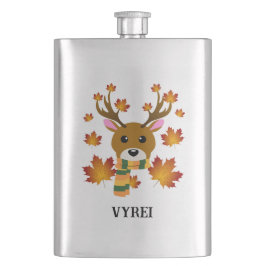 Blätter für Hirschkapelle im Herbst Flachmann