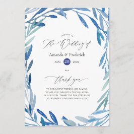 Blätter für Hochzeiten von Aquarellfarben Programm