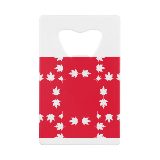 Blätter für kanadische Ahorn Geldbeutel Flaschenöffner (Vorderseite)