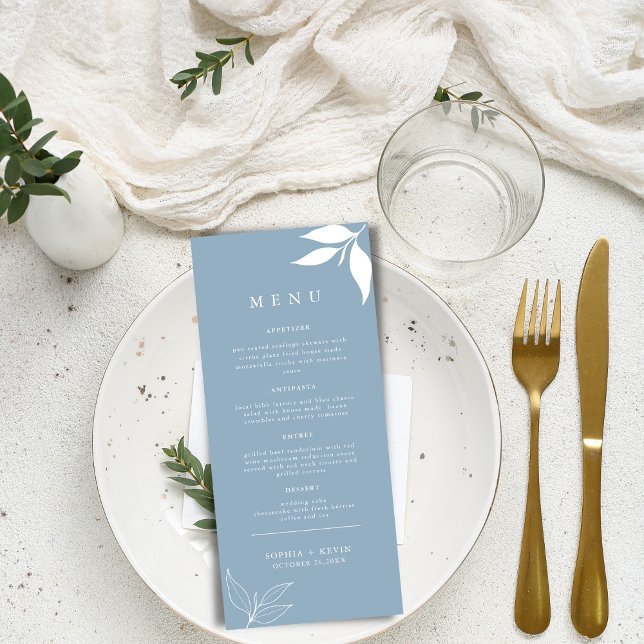 Blätter für moderne Minimalistische Branchen "Dust Menükarte (Von Creator hochgeladen)