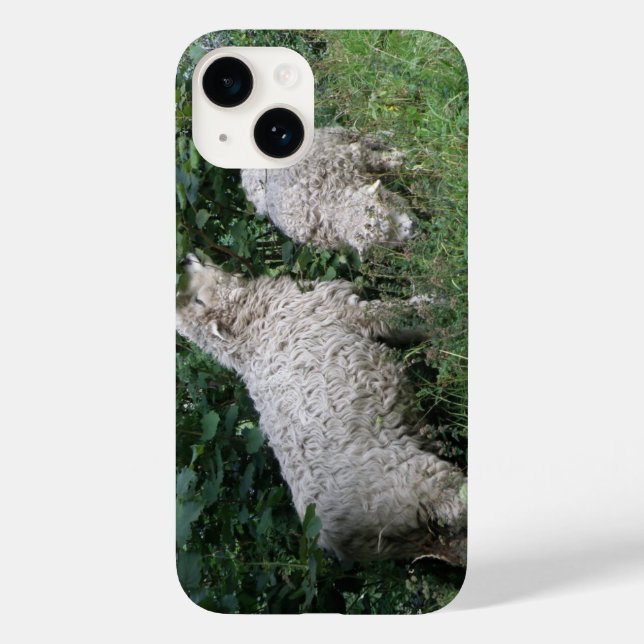 Blätter für niedliche Schafe Case-Mate iPhone Hülle (Rückseite)