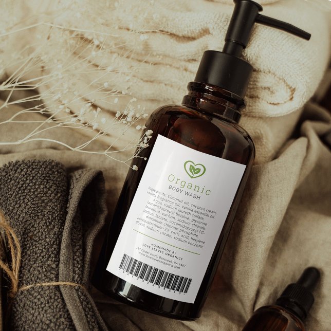 Blätter für Schönheitsstoffe und Strichcode Weinetikett (Von Creator hochgeladen)