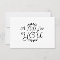 Blätter für Schwarzweiß-Laurel Geschenkgutschein