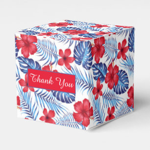 Blätter für tropische Blume Vielen Dank für Ihr In Geschenkschachtel