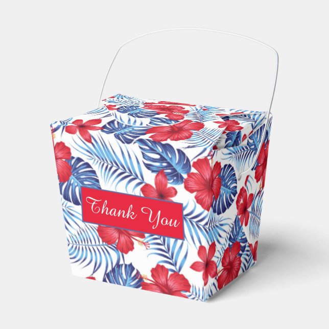 Blätter für tropische Blume Vielen Dank für Ihr In Geschenkschachtel (Vorderseite)