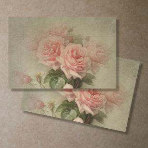 Blätter für Vintage Rosenblütenblätter Dekoupage Seidenpapier