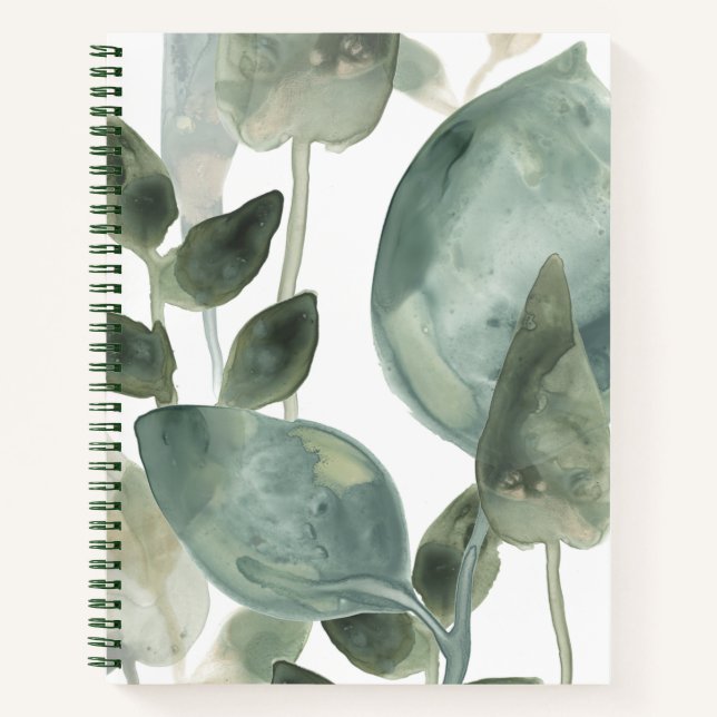 Blätter für Wasser - Aquarell Notizbuch (Vorderseite)