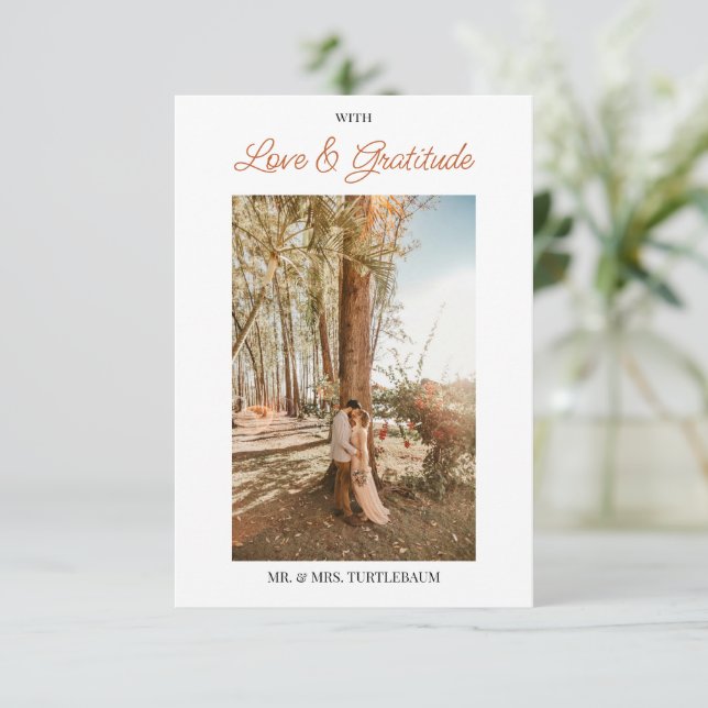 Blätter für Wasserfarben Dankeskarte (Stehend Vorderseite)