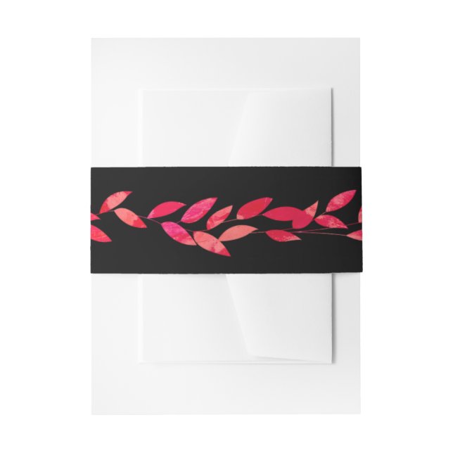 Blätter für Wasserfarben Einladungsbanderole (Vorderseite Beispiel)