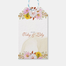 Blätter für Wasserfarben Geschenkanhänger